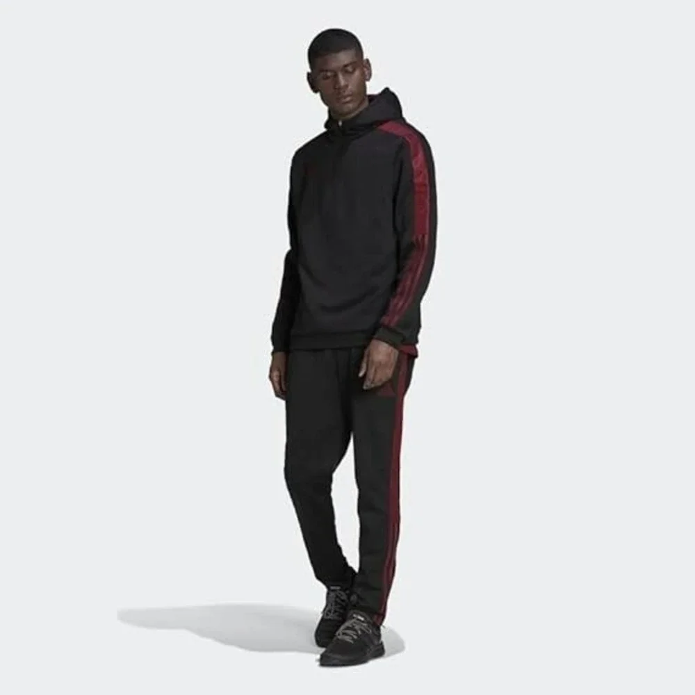 Adidas Men‎ Tiro Long Track Top Jacket Black Red Athletic Run GYM Jackets H60016